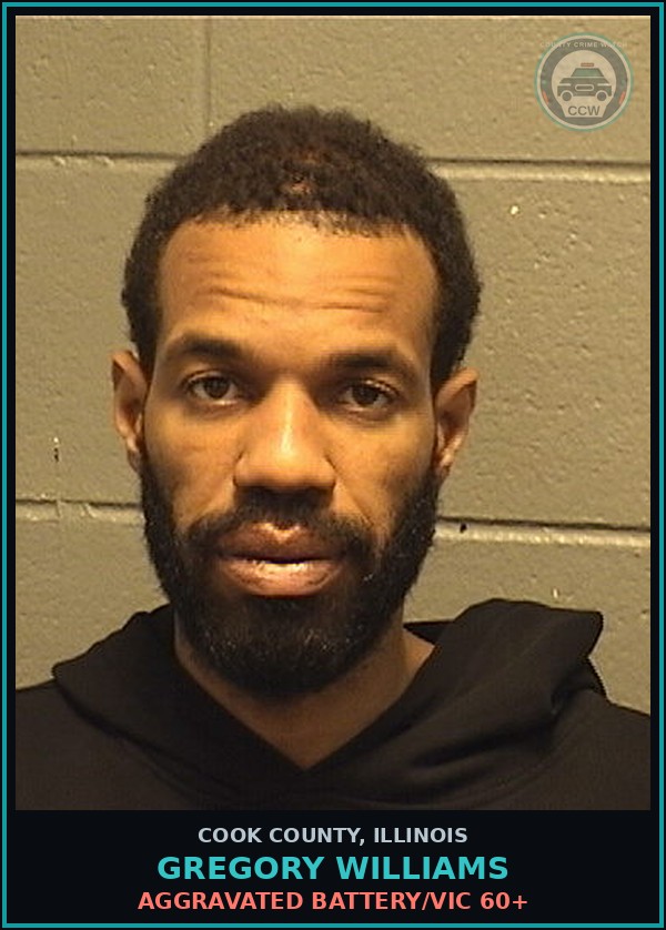 Booking mugshot of GREGORY WILLIAMS in Cook County