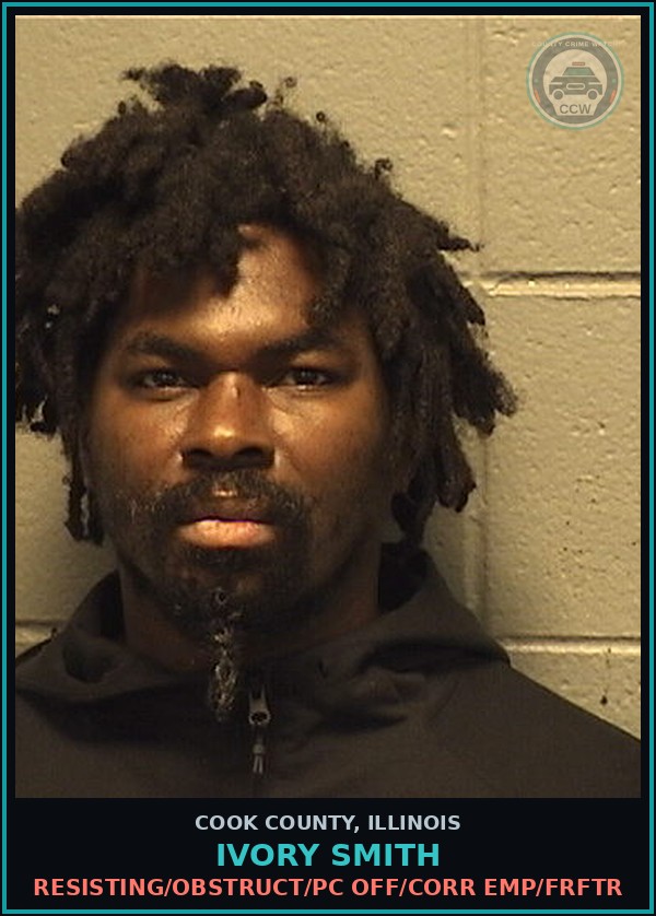 Booking mugshot of Ivory Smith in Cook County