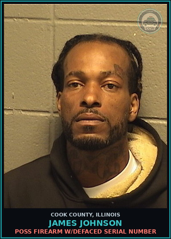 Booking mugshot of James Johnson in Cook County