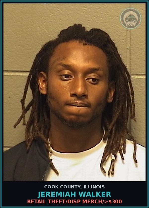 Booking mugshot of JEREMIAH WALKER in Cook County