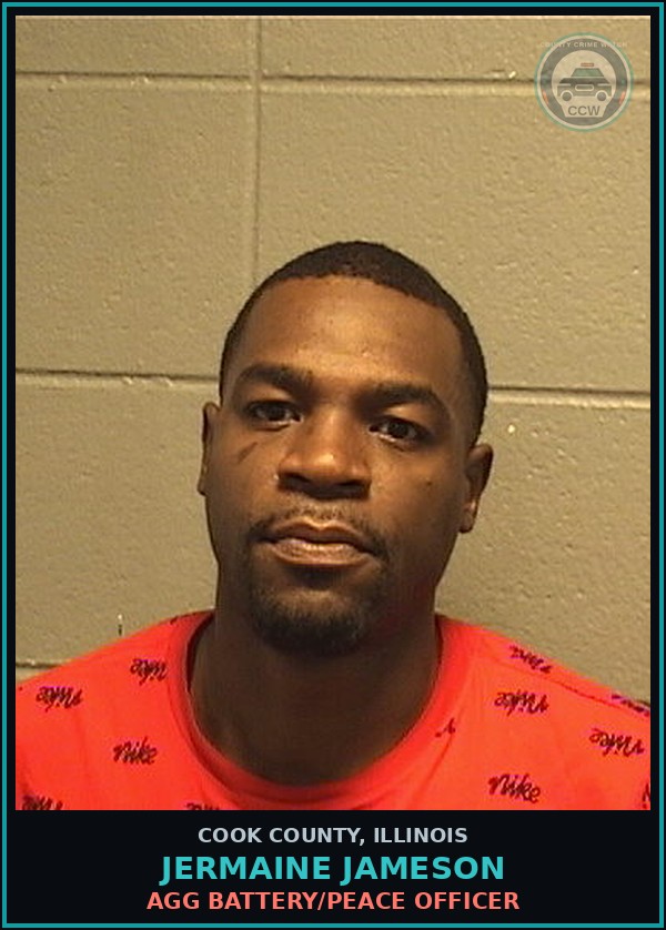 Booking mugshot of Jermaine Jameson in Cook County