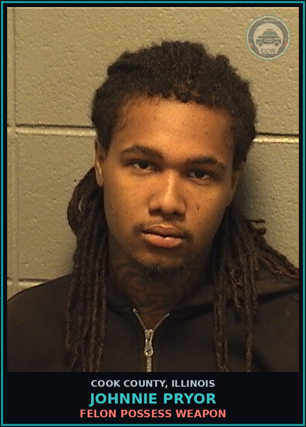 Booking mugshot of JOHNNIE PRYOR in Cook County