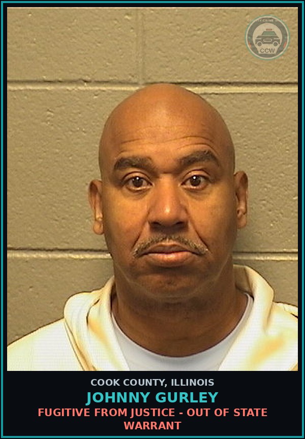 Booking mugshot of Johnny Gurley in Cook County