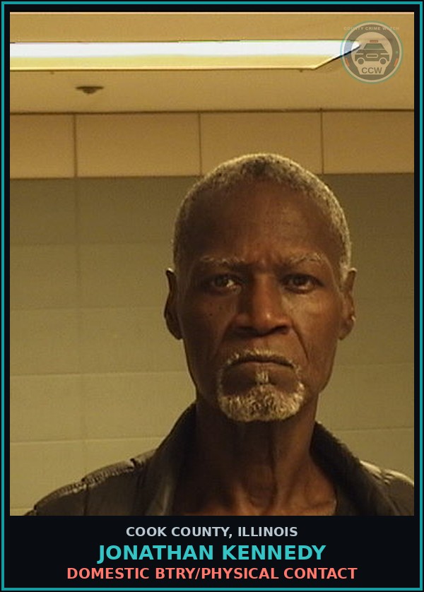 Booking mugshot of Jonathan Kennedy in Cook County