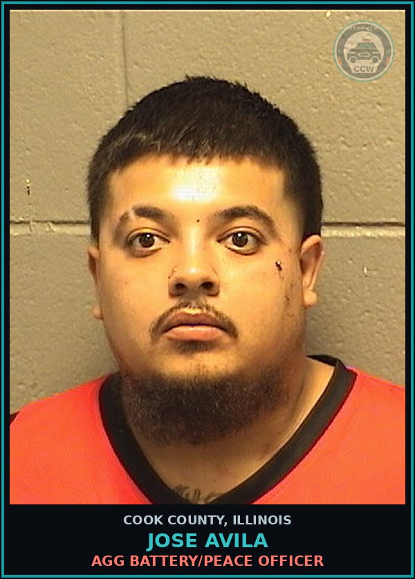 Booking mugshot of Jose Avila in Cook County