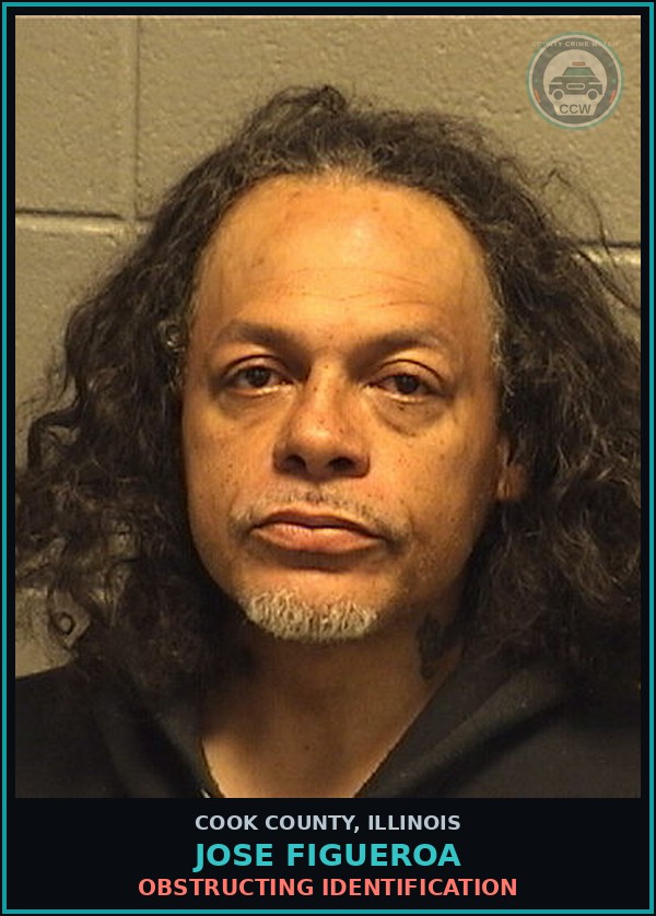 Booking mugshot of Jose Figueroa in Cook County