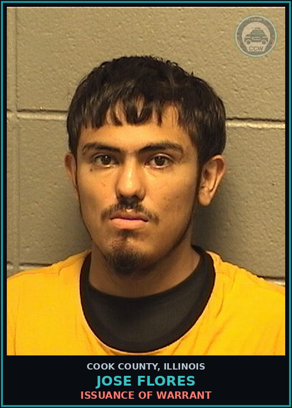 Booking mugshot of Jose Flores in Cook County