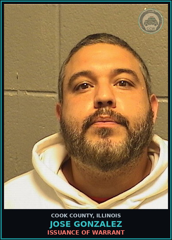 Booking mugshot of Jose Gonzalez in Cook County