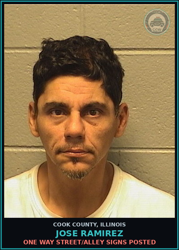 Booking mugshot of Jose Ramirez in Cook County