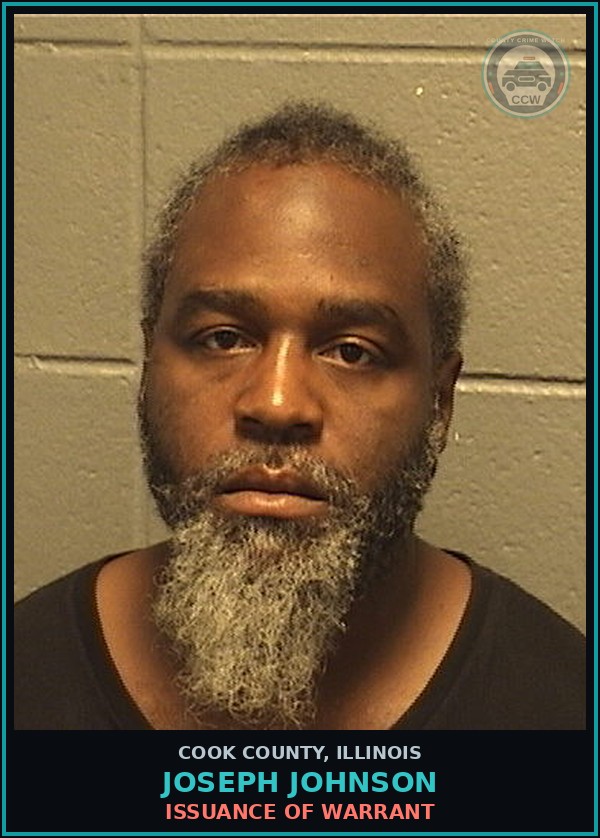 Booking mugshot of Joseph Johnson in Cook County