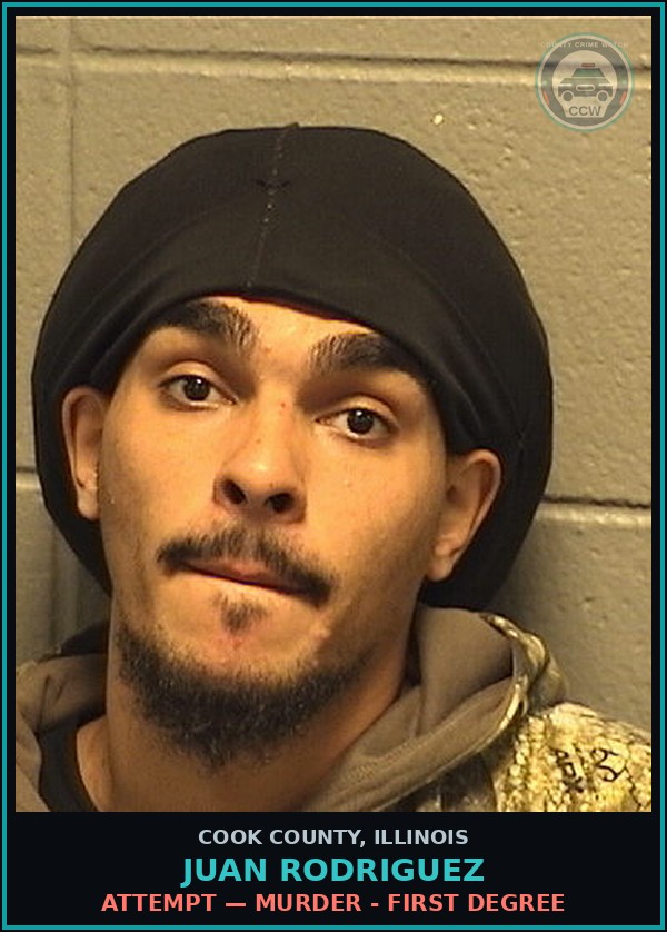 Booking mugshot of Juan Rodriguez in Cook County