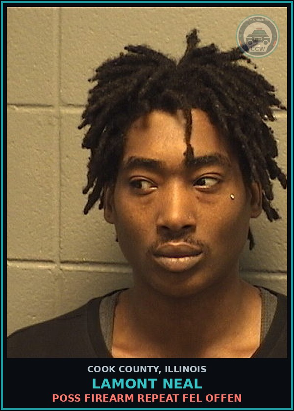 Booking mugshot of Lamont Neal in Cook County