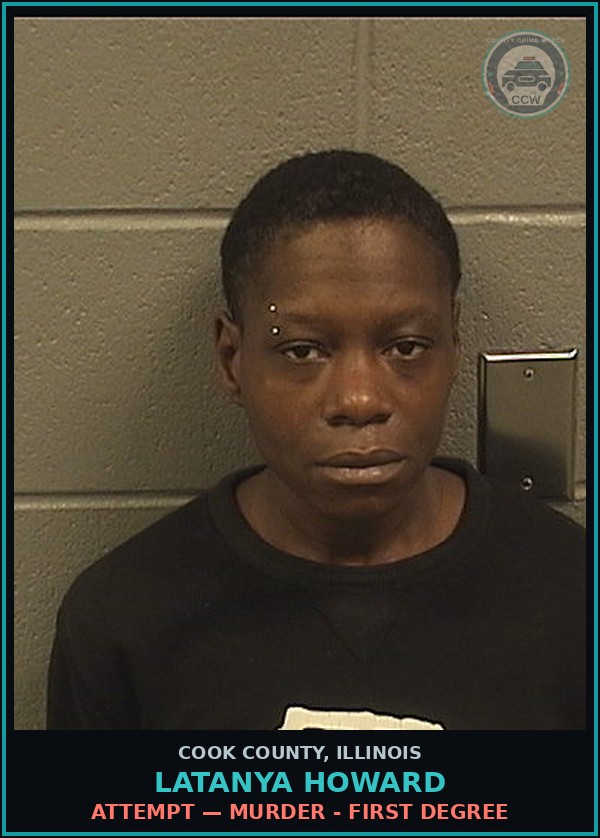Booking mugshot of Latanya Howard in Cook County