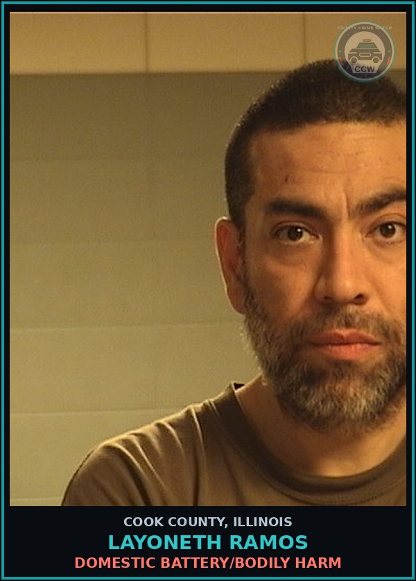 Booking mugshot of LAYONETH RAMOS in Cook County