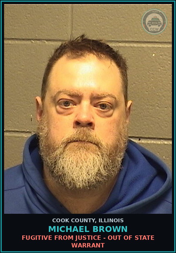 Booking mugshot of MICHAEL BROWN in Cook County