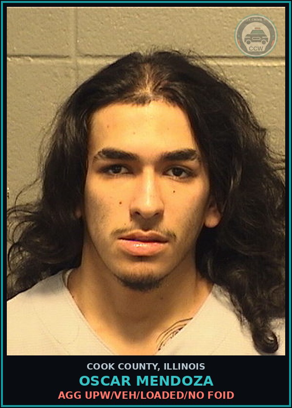 Booking mugshot of OSCAR MENDOZA in Cook County