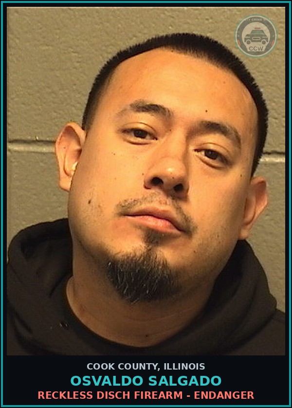Booking mugshot of Osvaldo Salgado in Cook County