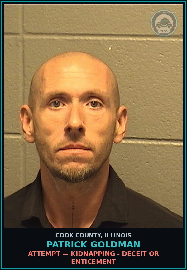 Booking mugshot of PATRICK GOLDMAN in Cook County
