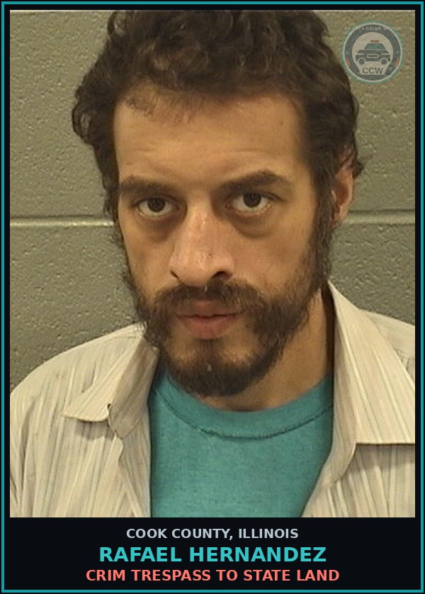 Booking mugshot of Rafael Hernandez in Cook County