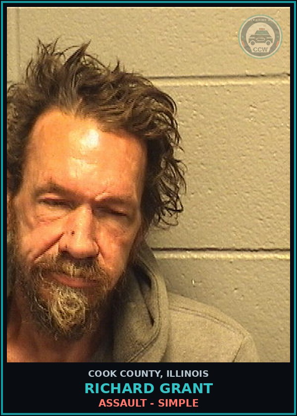 Booking mugshot of Richard Grant in Cook County