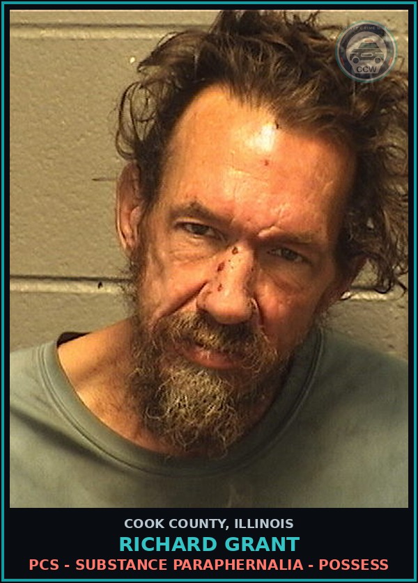 Booking mugshot of Richard Grant in Cook County
