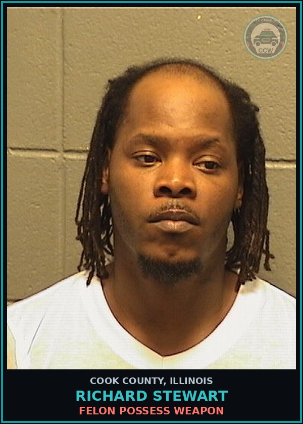 Booking mugshot of RICHARD STEWART in Cook County