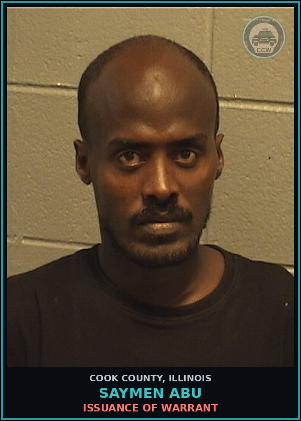 Booking mugshot of Saymen Abu in Cook County