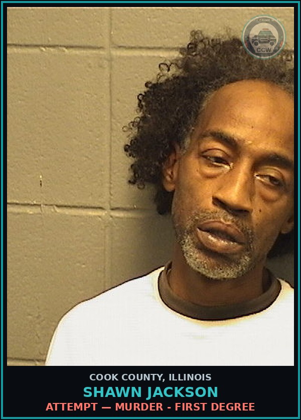 Booking mugshot of Shawn Jackson in Cook County