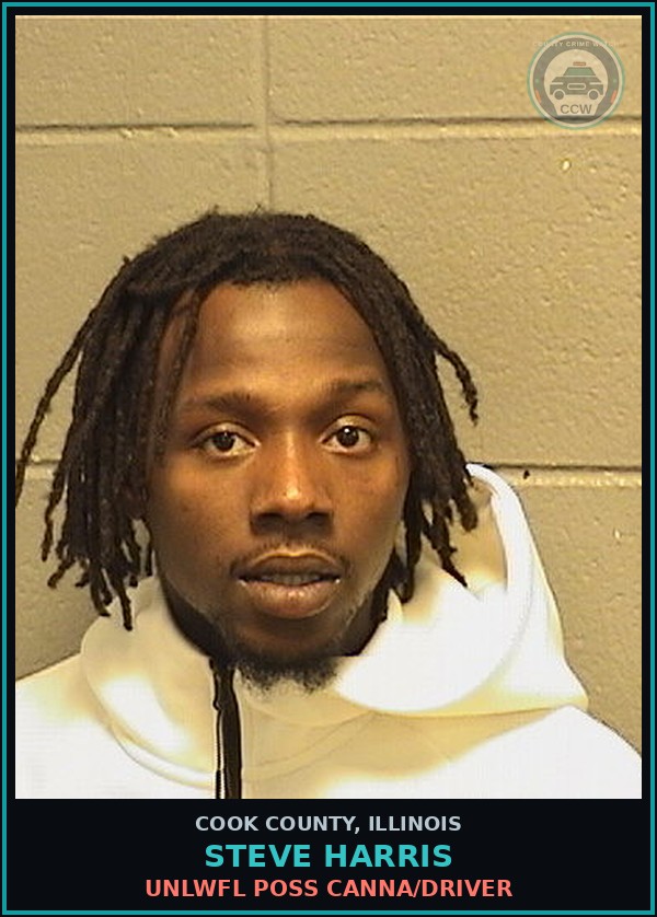Booking mugshot of STEVE HARRIS in Cook County