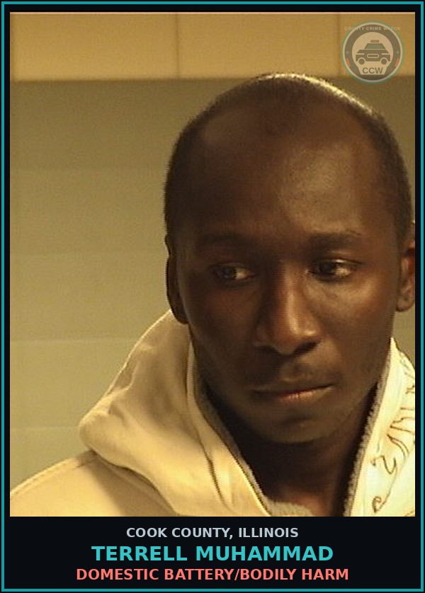 Booking mugshot of TERRELL MUHAMMAD in Cook County