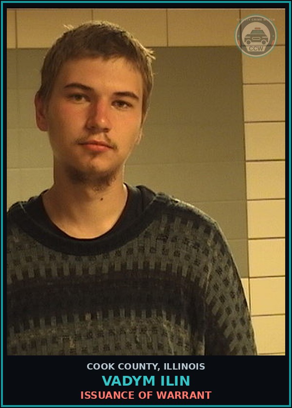 Booking mugshot of Vadym Ilin in Cook County