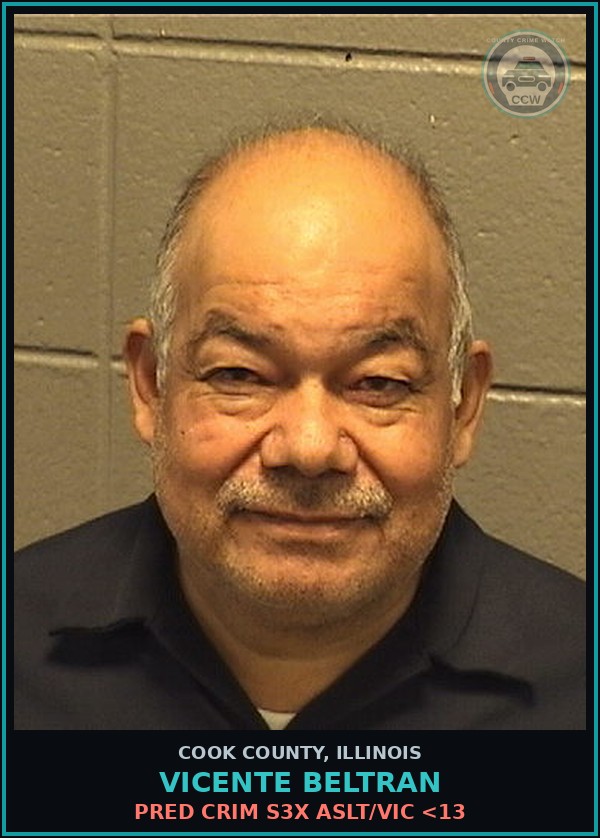 Booking mugshot of VICENTE BELTRAN in Cook County
