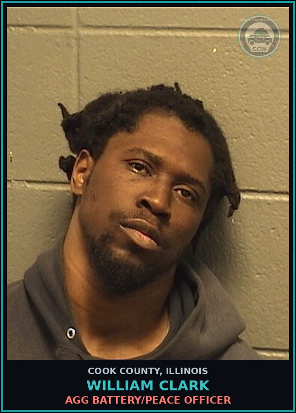 Booking mugshot of William Clark in Cook County