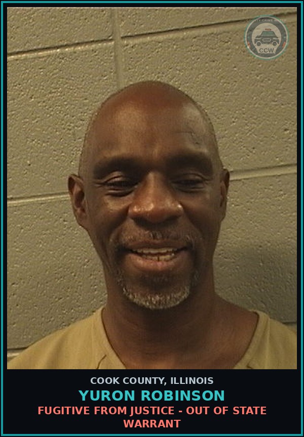 Booking mugshot of Yuron Robinson in Cook County