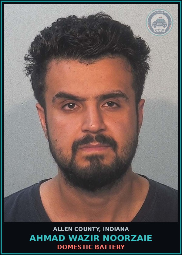 Booking mugshot of Ahmad Wazir Noorzaie in Allen County