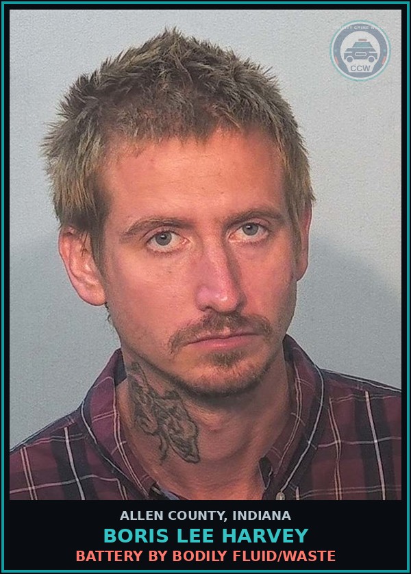 Booking mugshot of Boris Lee Harvey in Allen County