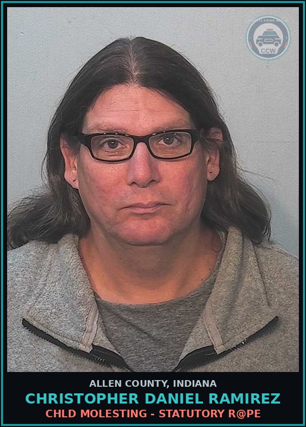 Booking mugshot of Christopher Daniel Ramirez in Allen County