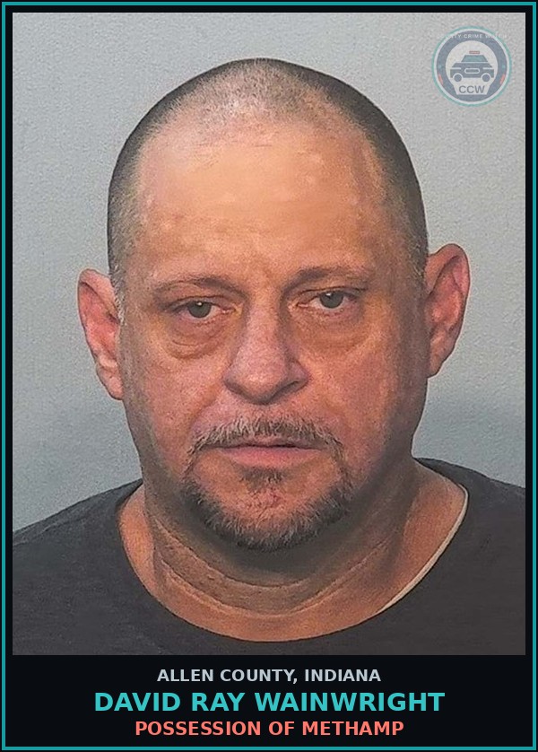 Booking mugshot of David Ray Wainwright in Allen County