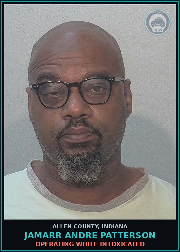 Booking mugshot of Jamarr Andre Patterson in Allen County
