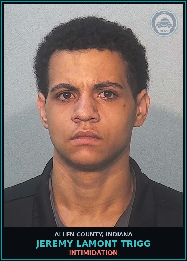 Booking mugshot of Jeremy Lamont Trigg in Allen County