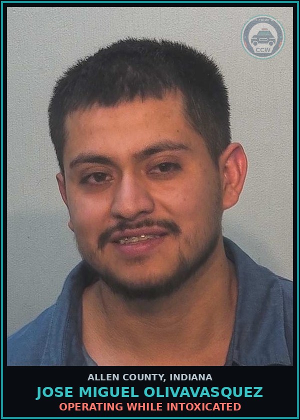 Booking mugshot of Jose Miguel Olivavasquez in Allen County