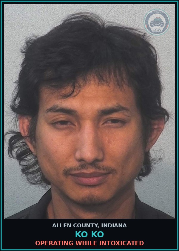 Booking mugshot of Ko Ko in Allen County