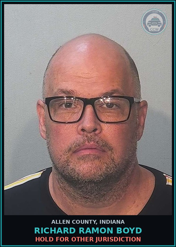 Booking mugshot of Richard Ramon Boyd in Allen County