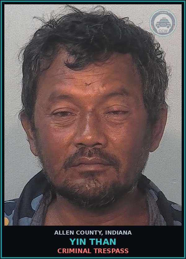 Booking mugshot of Yin Than in Allen County