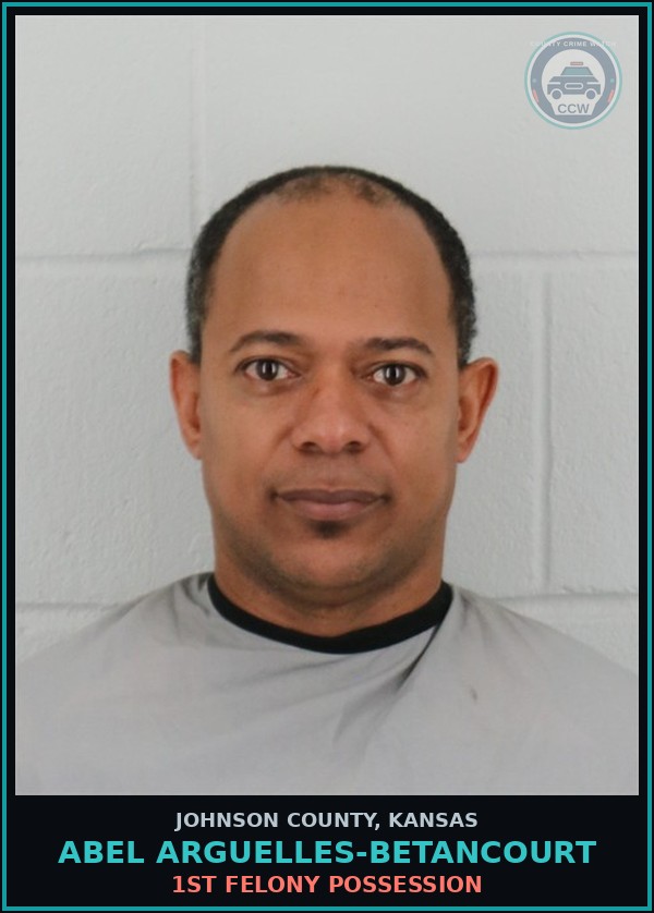 Booking mugshot of ABEL ARGUELLES-BETANCOURT in Johnson County