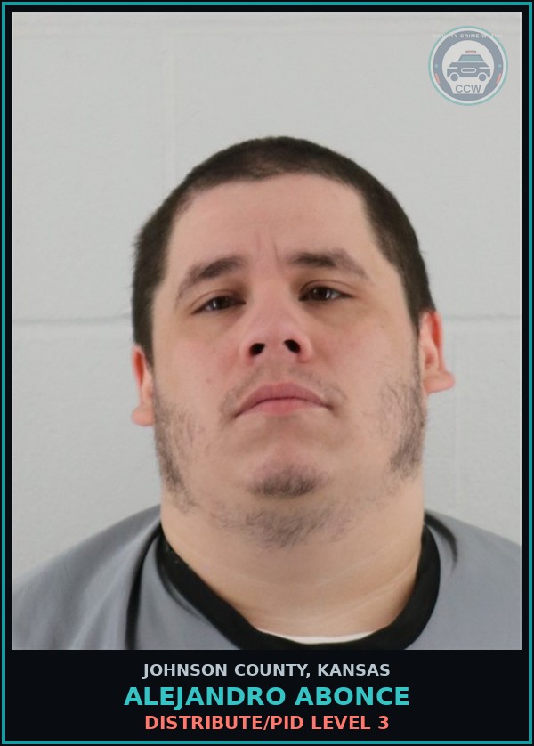 Booking mugshot of ALEJANDRO ABONCE in Johnson County