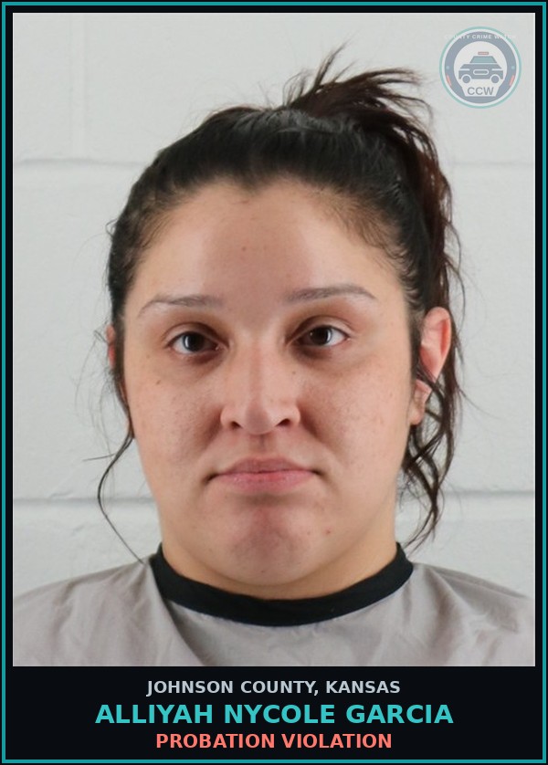 Booking mugshot of ALLIYAH NYCOLE GARCIA in Johnson County