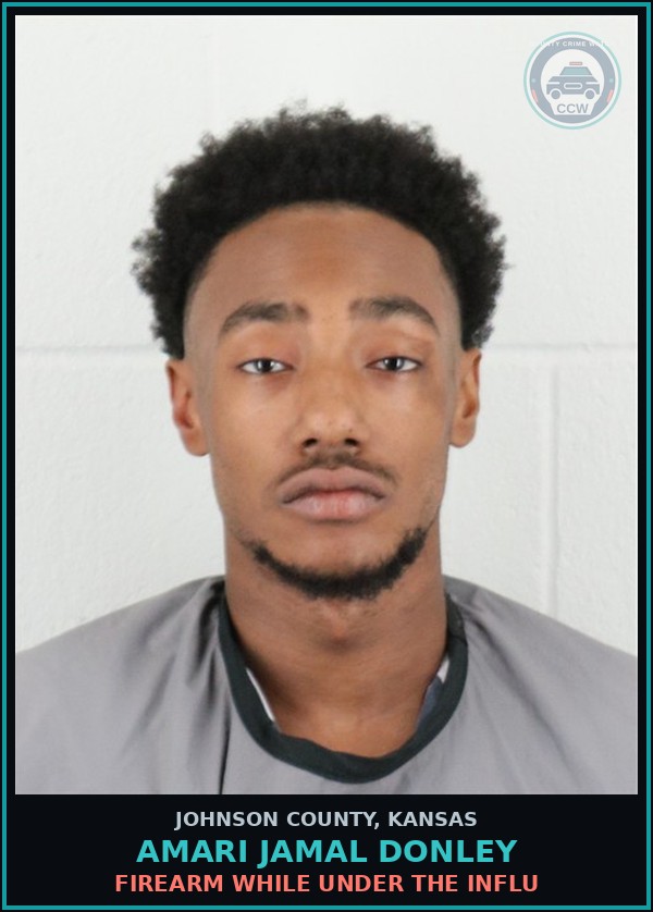 Booking mugshot of AMARI JAMAL DONLEY in Johnson County