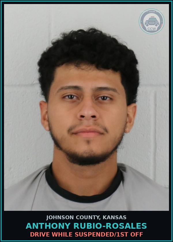 Booking mugshot of ANTHONY RUBIO-ROSALES in Johnson County