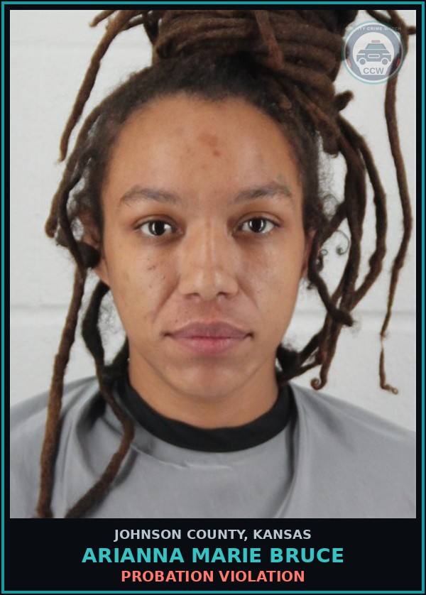 Booking mugshot of ARIANNA MARIE BRUCE in Johnson County